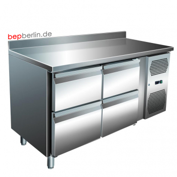 Kühltisch 1360 x 600 x 860 mm,-2°C/+8°C, Umluft-4 Schubladen